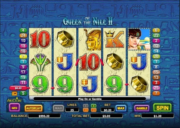 play free pokies queen of the nile